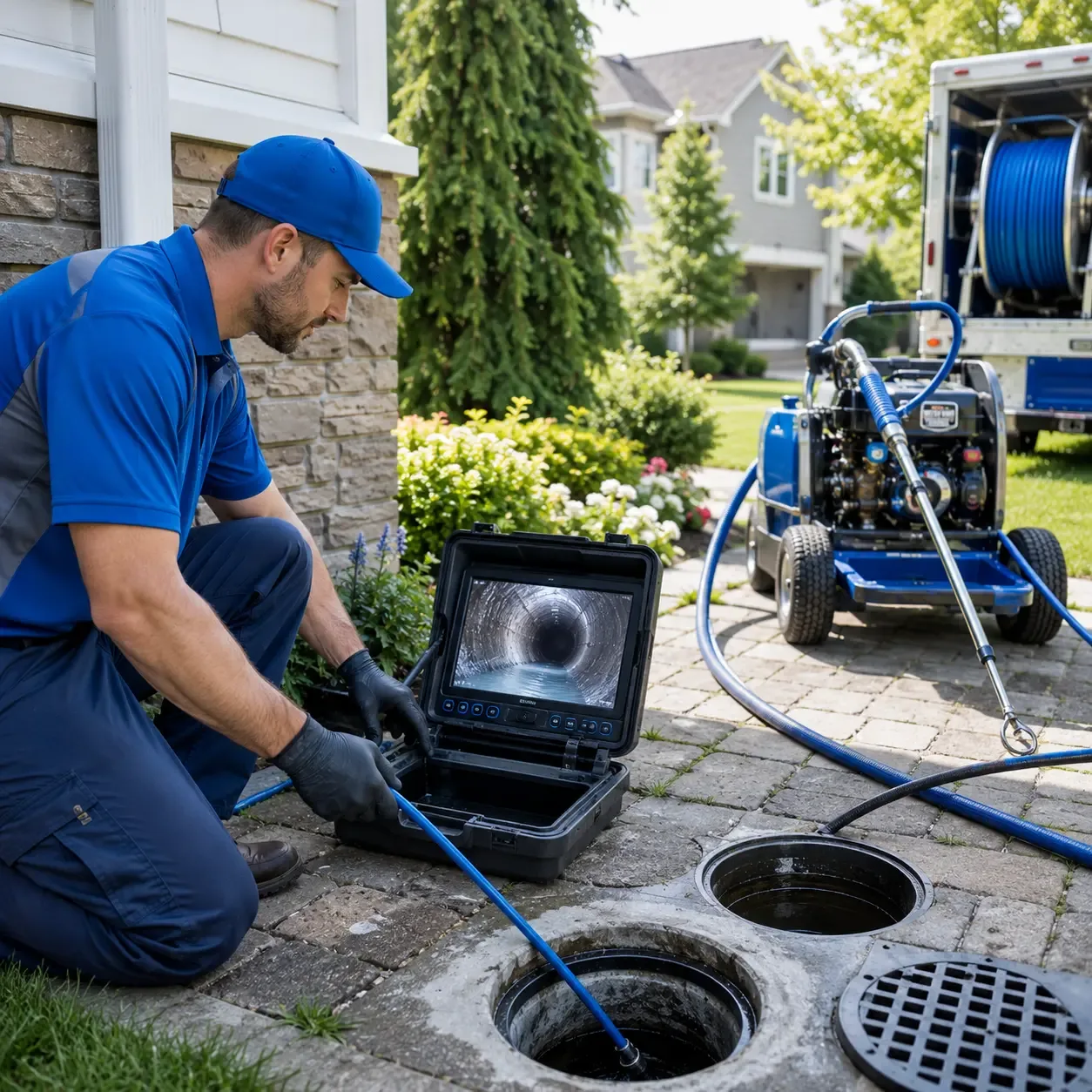 Outdoor drain cleaning professionals serving Hamburg, MI
