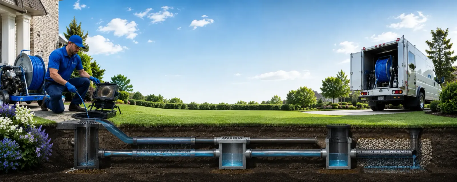 Outdoor drain cleaning information for Hamburg, MI